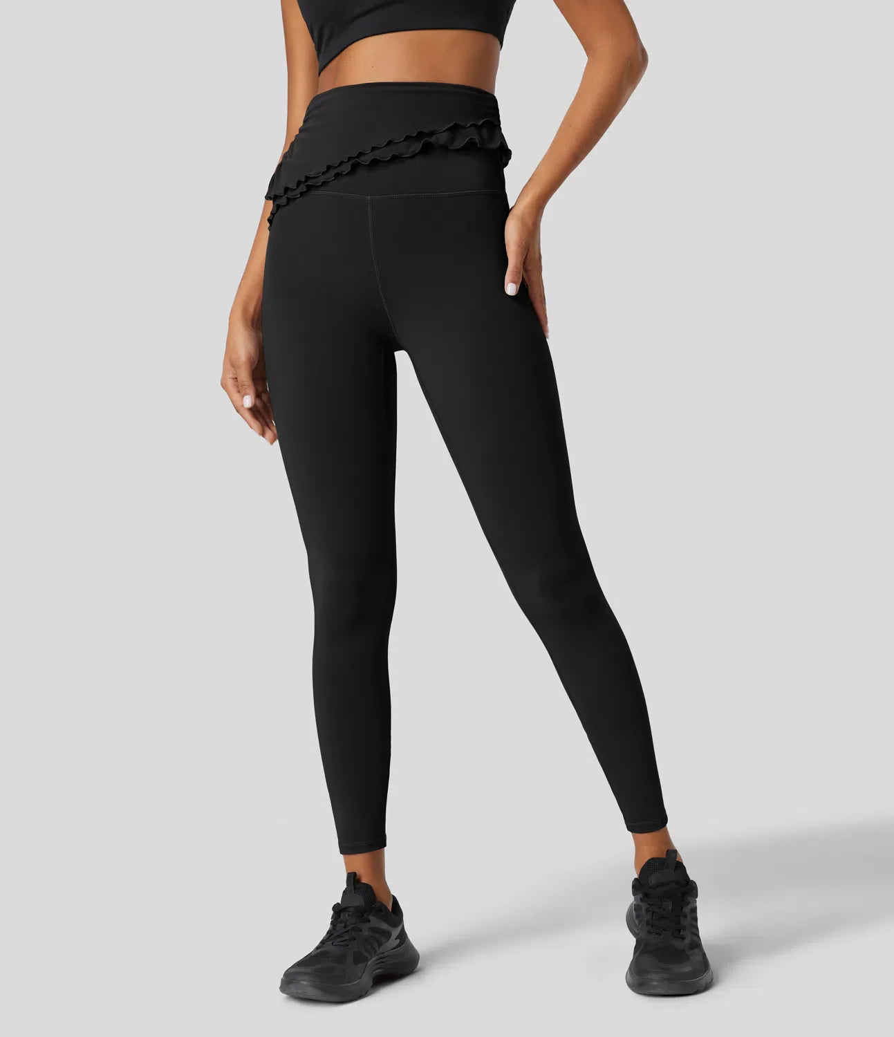 Foldover Trim Leggings