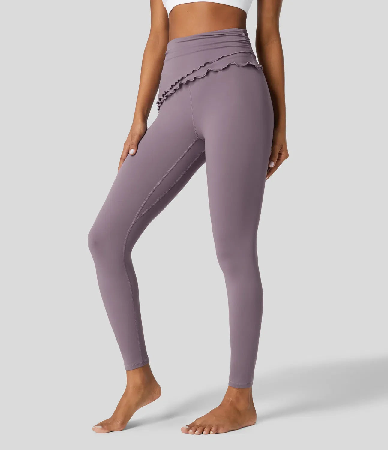 Foldover Trim Leggings