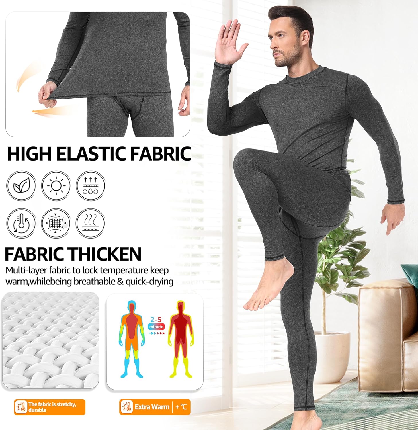 Men's Thermal Underwear Set